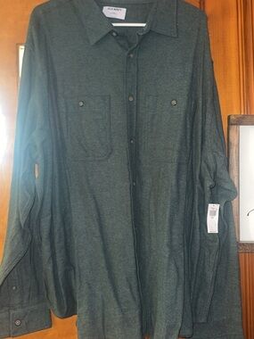 Old Navy Men’s Forest Green Button-Up Shirt Jacket